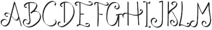 TK Small Curly Thin otf (100) Font UPPERCASE