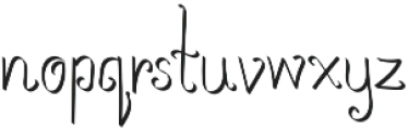 TK Small Curly Thin otf (100) Font LOWERCASE