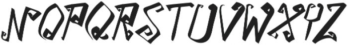 TK Small Gale Bold Italic otf (700) Font UPPERCASE