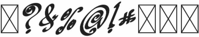 TK Small Magic Bold Italic otf (700) Font OTHER CHARS