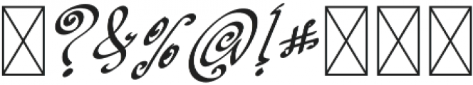 TK Small Magic Italic otf (400) Font OTHER CHARS