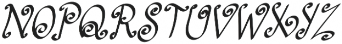 TK Small Magic Italic otf (400) Font UPPERCASE