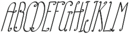 TK Small Plain Italic otf (400) Font UPPERCASE