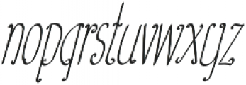 TK Small Plain Italic otf (400) Font LOWERCASE