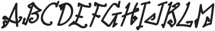 TK Small Simple Bold Italic otf (700) Font UPPERCASE