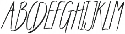 TK Small Way Italic otf (400) Font UPPERCASE