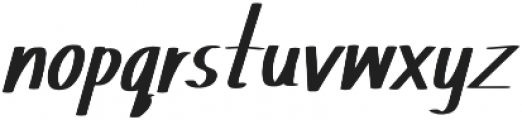 TK Small Write Bold Italic otf (700) Font LOWERCASE