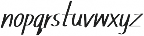 TK Small Write Italic otf (400) Font LOWERCASE