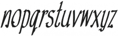 TK Tiny Time Bold Italic otf (700) Font LOWERCASE
