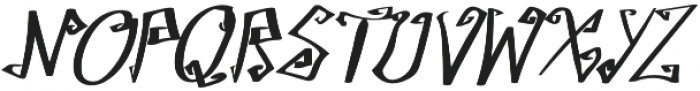 TK Write Gale Bold Italic otf (700) Font UPPERCASE