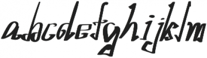 TK Write Gale Bold Italic otf (700) Font LOWERCASE