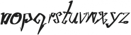 TK Write Gale Bold Italic otf (700) Font LOWERCASE