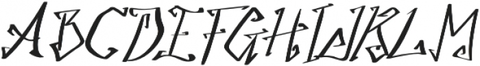 TK Write Gale Italic otf (400) Font UPPERCASE