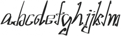 TK Write Gale Italic otf (400) Font LOWERCASE