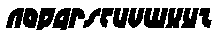 TK-421 Condensed Italic Font UPPERCASE