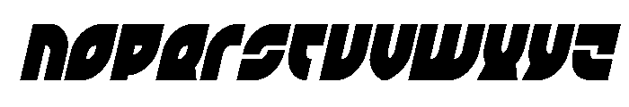 TK-421 Condensed Italic Font LOWERCASE
