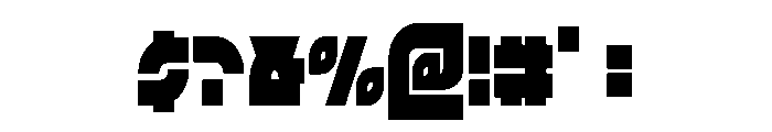 TK-421 Condensed Font OTHER CHARS
