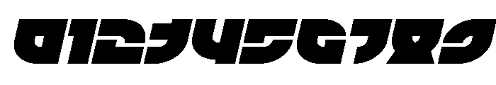 TK-421 Expanded Italic Font OTHER CHARS