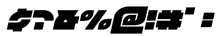 TK-421 Expanded Italic Font OTHER CHARS