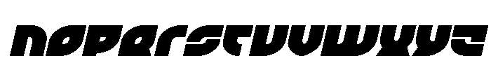 TK-421 Expanded Italic Font LOWERCASE