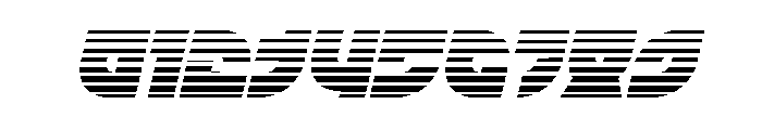 TK-421 Gradient Italic Font OTHER CHARS