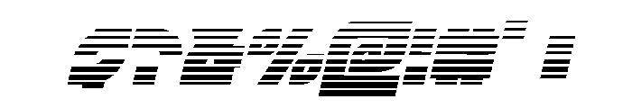 TK-421 Gradient Italic Font OTHER CHARS
