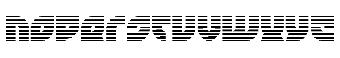 TK-421 Gradient Font LOWERCASE