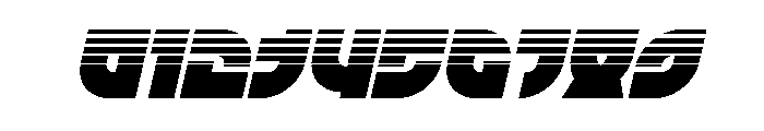TK-421 Halftone Italic Font OTHER CHARS