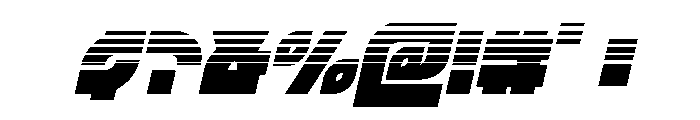 TK-421 Halftone Italic Font OTHER CHARS
