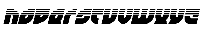 TK-421 Halftone Italic Font LOWERCASE
