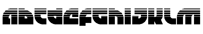 TK-421 Halftone Font UPPERCASE