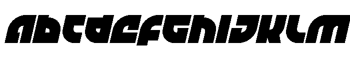 TK-421 Italic Font UPPERCASE