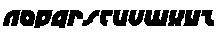 TK-421 Italic Font UPPERCASE