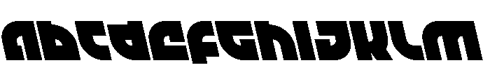 TK-421 Leftalic Font UPPERCASE