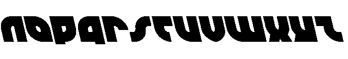 TK-421 Leftalic Font UPPERCASE