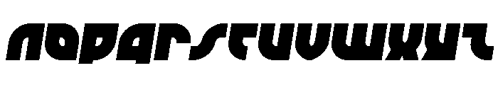 TK-421 Semi-Italic Font UPPERCASE