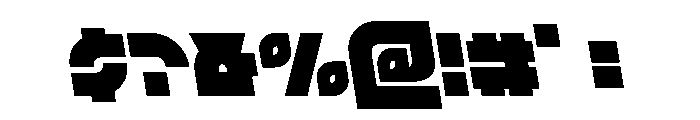 TK-421 Semi-Leftalic Font OTHER CHARS