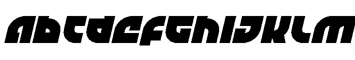 TK-421 Spaced Italic Font UPPERCASE