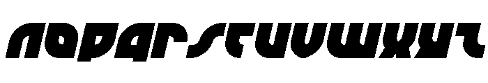 TK-421 Spaced Italic Font UPPERCASE