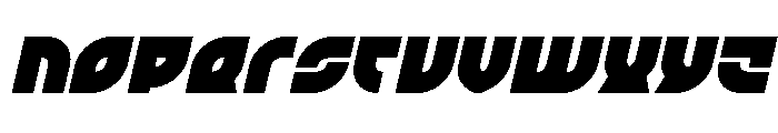 TK-421 Spaced Italic Font LOWERCASE
