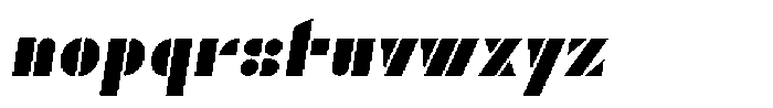 TK Enso Bitmap Italic Font LOWERCASE