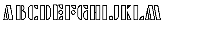 TK Enso Outline Font UPPERCASE