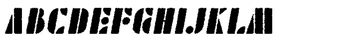 TK Enso Rough Italic Font UPPERCASE