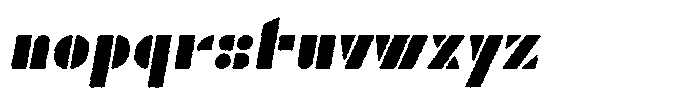 TK Enso Rough Italic Font LOWERCASE