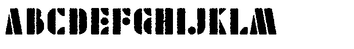 TK Enso Rough Font UPPERCASE