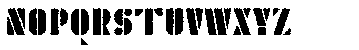 TK Enso Rough Font UPPERCASE