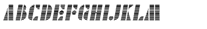 TK Enso Scanline Italic Font UPPERCASE