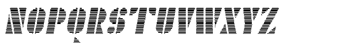 TK Enso Scanline Italic Font UPPERCASE