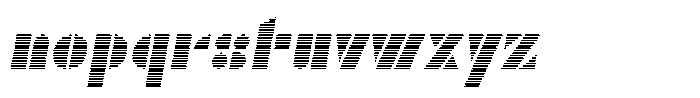 TK Enso Scanline Italic Font LOWERCASE