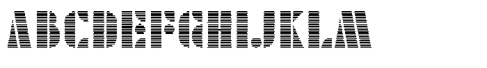 TK Enso Scanline Font UPPERCASE
